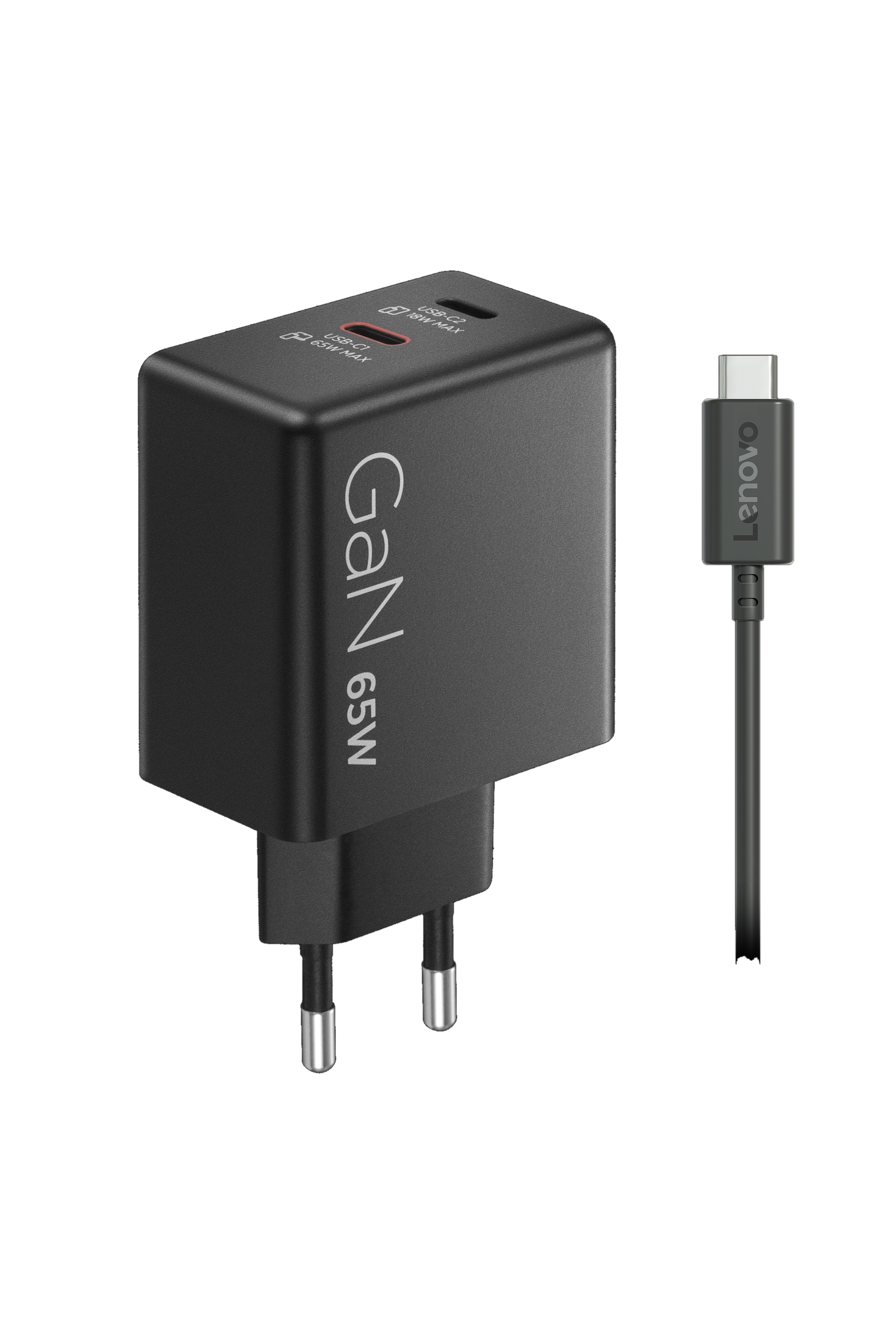 Lenovo Dual USB-C 65W GaN Charger 