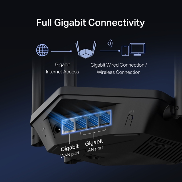 Mercusys MR78X AX2700 WiFI 6 Dual-Band router 