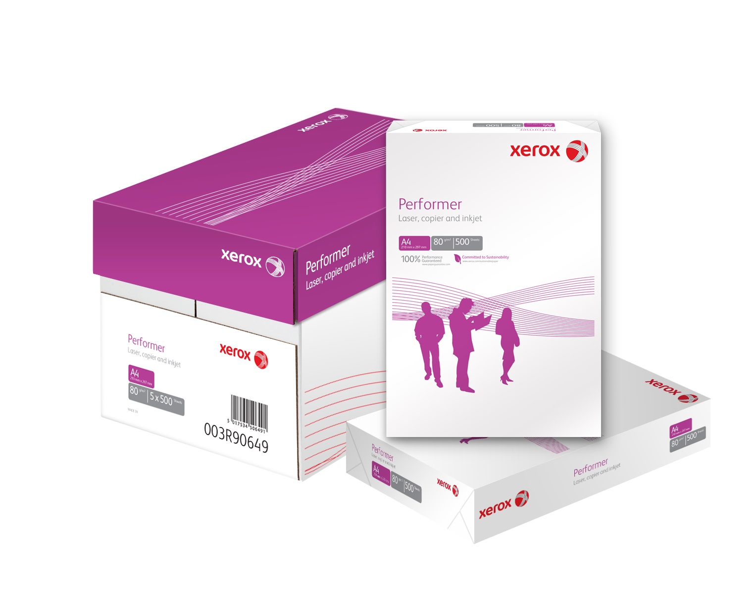 XEROX Performer A4 80g 5x 500 listov (kartón)