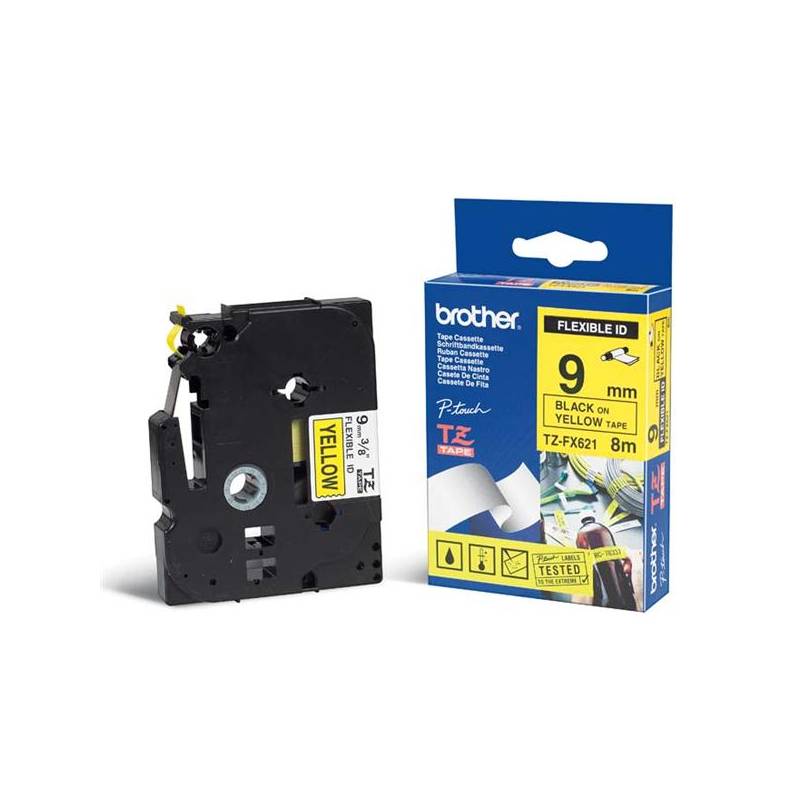 TZE-FX621, žltá / čierna, 9mm