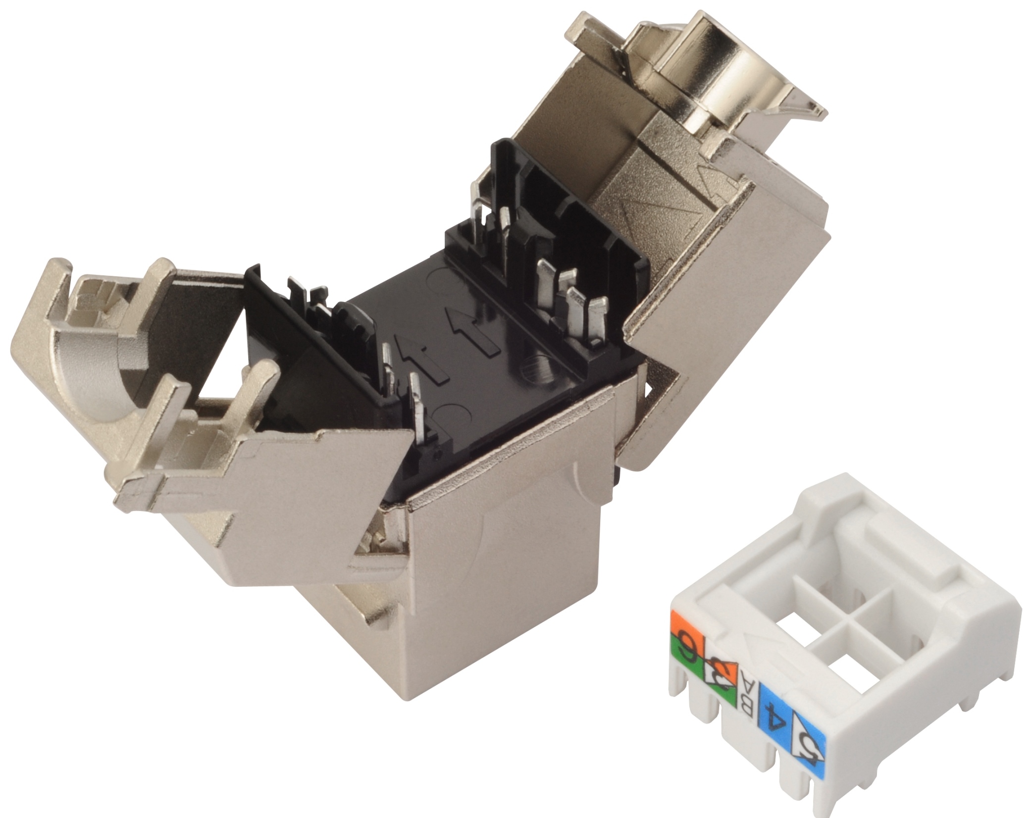 Samorezný keystone Solarix CAT5E STP SXKJ-5E-STP-BK-SA 