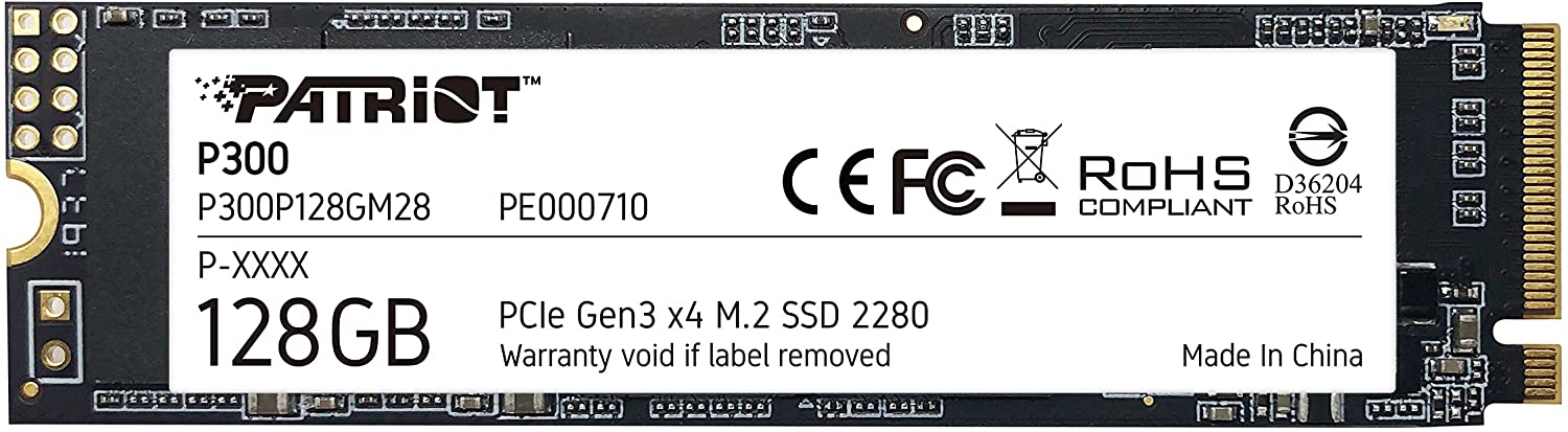 PATRIOT P300/ 128GB/ SSD/ M.2 NVMe/ 5R