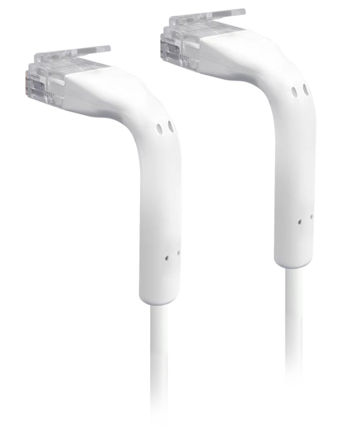 Ubiquiti U-Cable-PATCH-RJ45, Eth Patch Kábel, 0, 1 m (0, 22 m s konektormi), Cat6, biely
