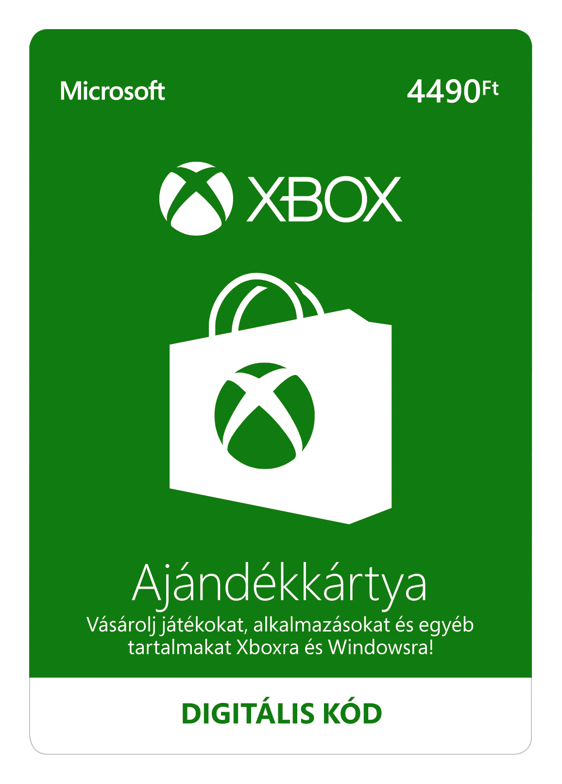 ESD XBOX - Dárková karta Xbox 4490 HUF