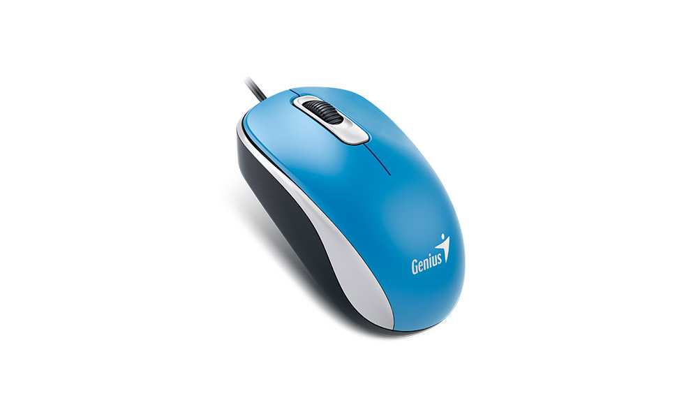 GENIUS DX-110/ Kancelárska/ Optická/ 1 000 DPI/ Drôtová USB/ Modrá