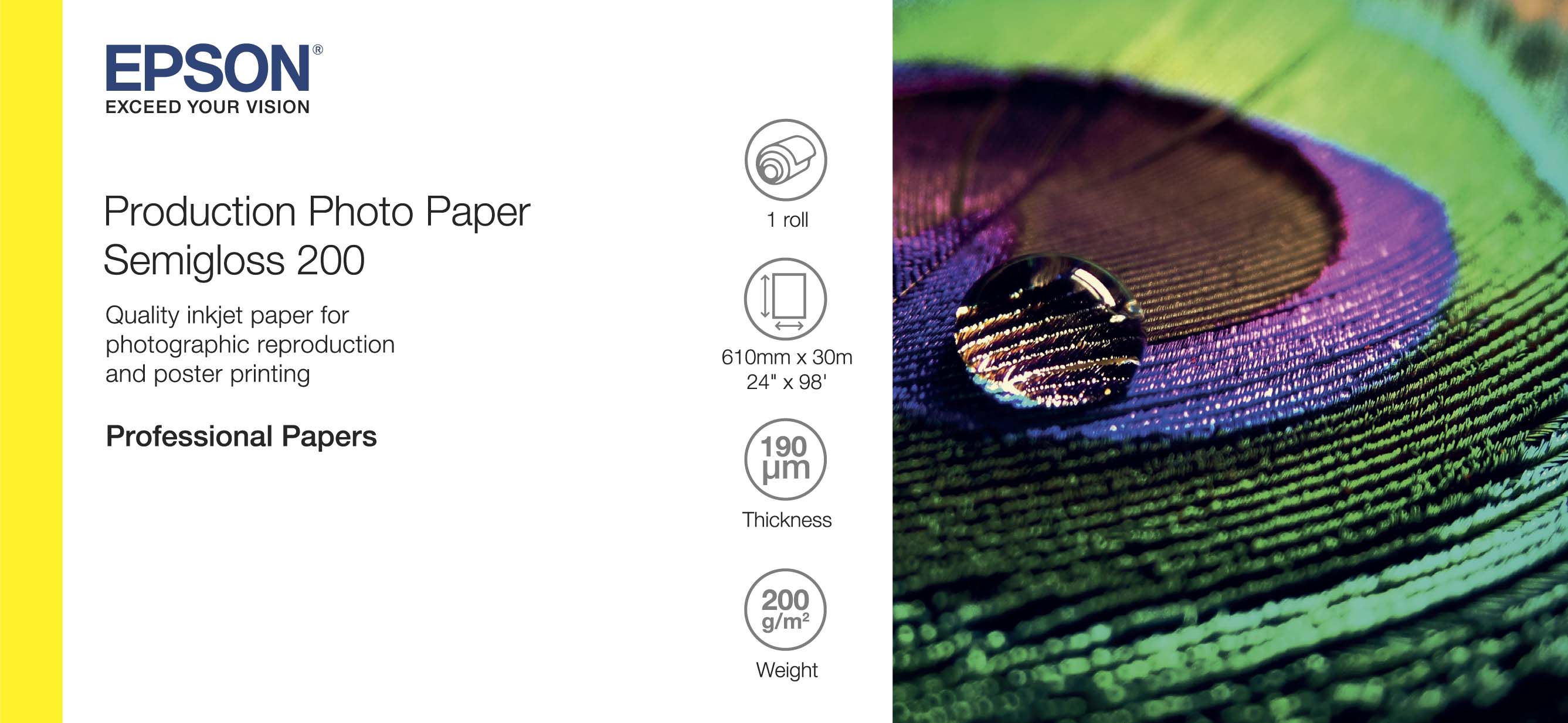 EPSON Production Photo Paper Semigloss 200 24