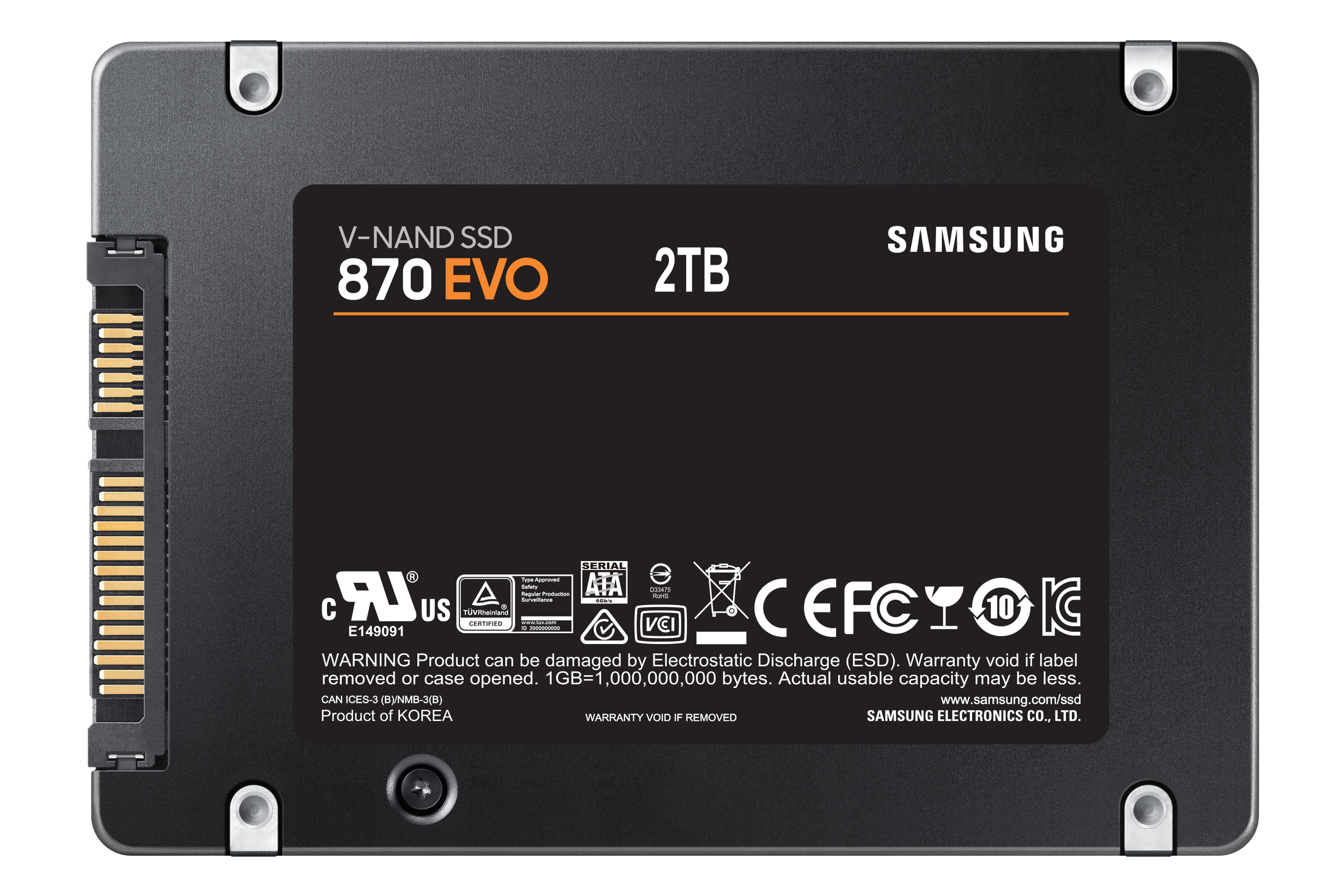 Samsung 870 EVO/ 2TB/ SSD/ 2.5"/ SATA/ 5R 