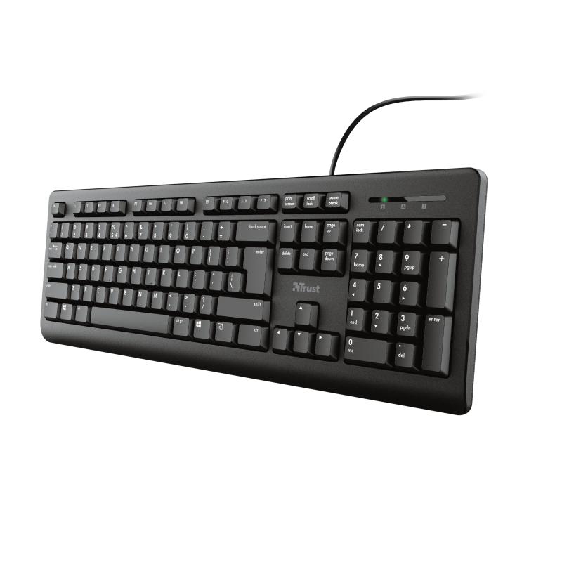 TRUST PRIMO/ Drôtová USB/ CZ- SK layout/ Čierna 
