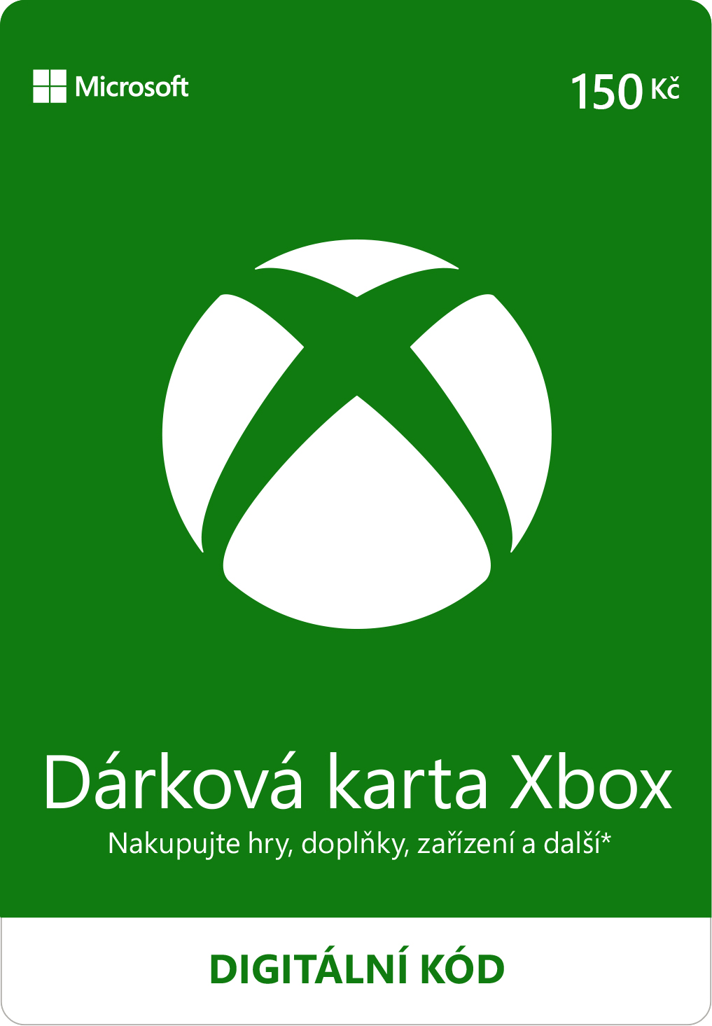 ESD XBOX - Dárková karta Xbox 150 Kč