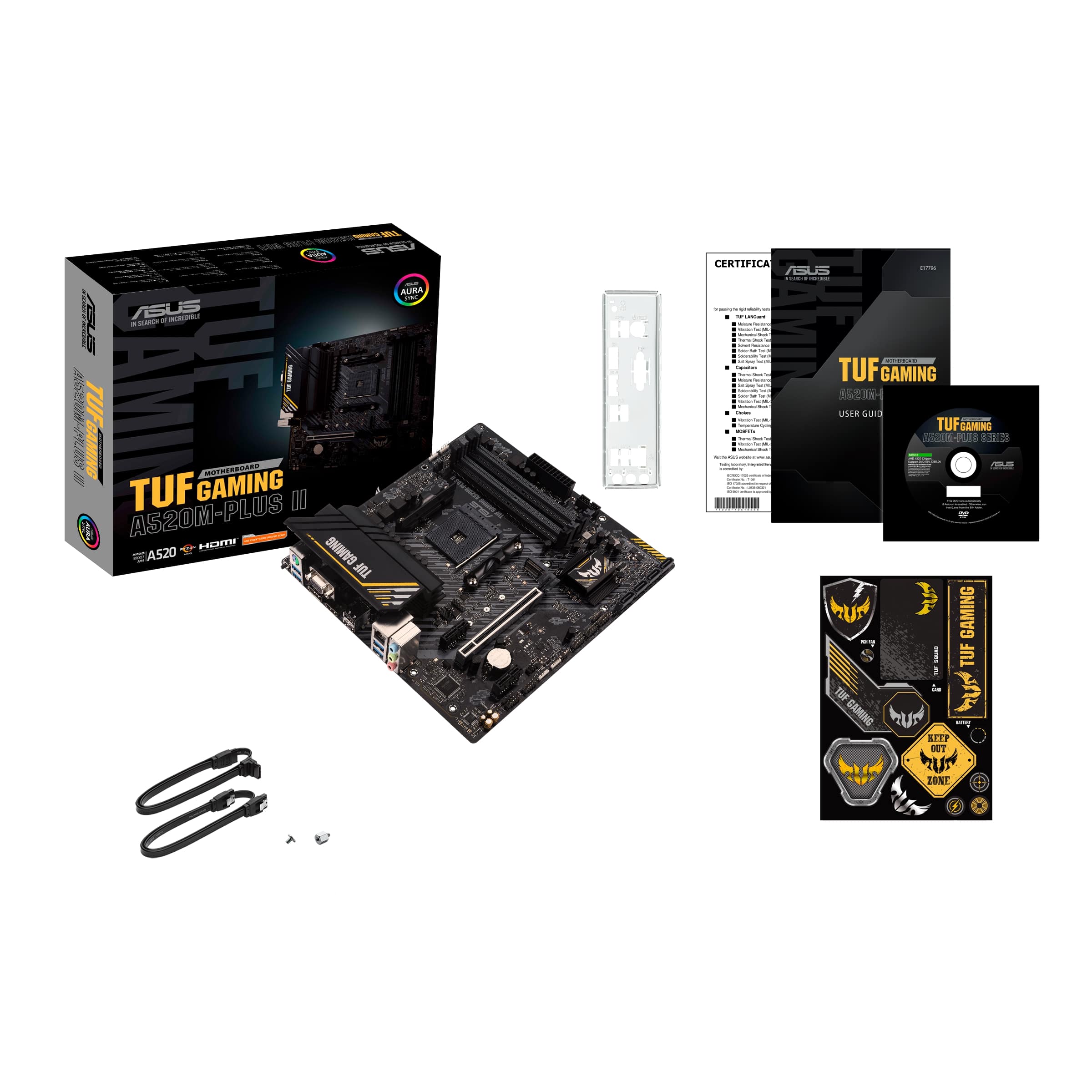 ASUS TUF GAMING A520-PLUS II/ AM4/ mATX 