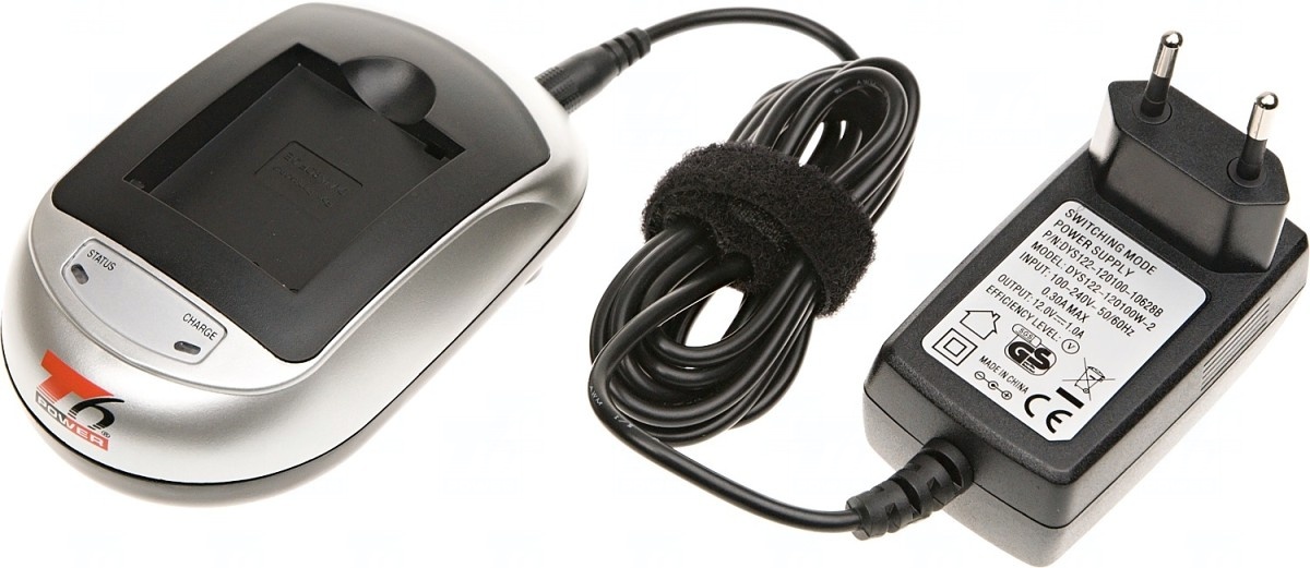 Nabíjačka T6 Power Panasonic DMW-BM7, CGA-S002, CGA-S006, 230V, 12V, 1A 
