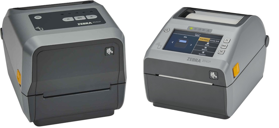 ZD621d - DT, LCD, 203 dpi, USB, LAN, Wi-Fi, BT, rezačka