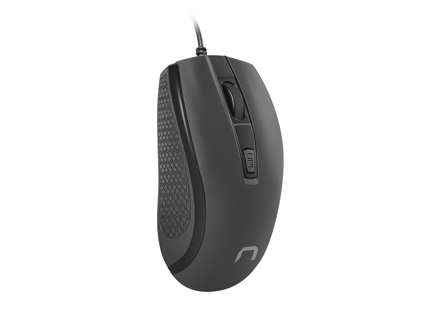 Natec optická myš HOOPOE 2/ 1600 DPI/ Kancelárska/ Optická/ 1 600 DPI/ Drôtová USB/ Čierna 