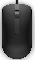 Dell MS116/ Kancelárska/ Optická/ 1 000 DPI/ Drôtová USB/ Čierna 