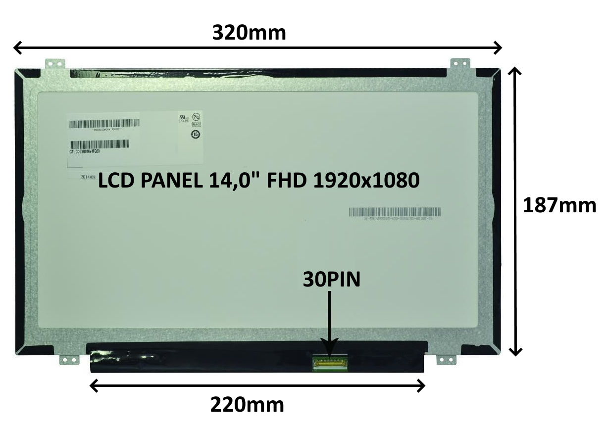 LCD PANEL 14, 0