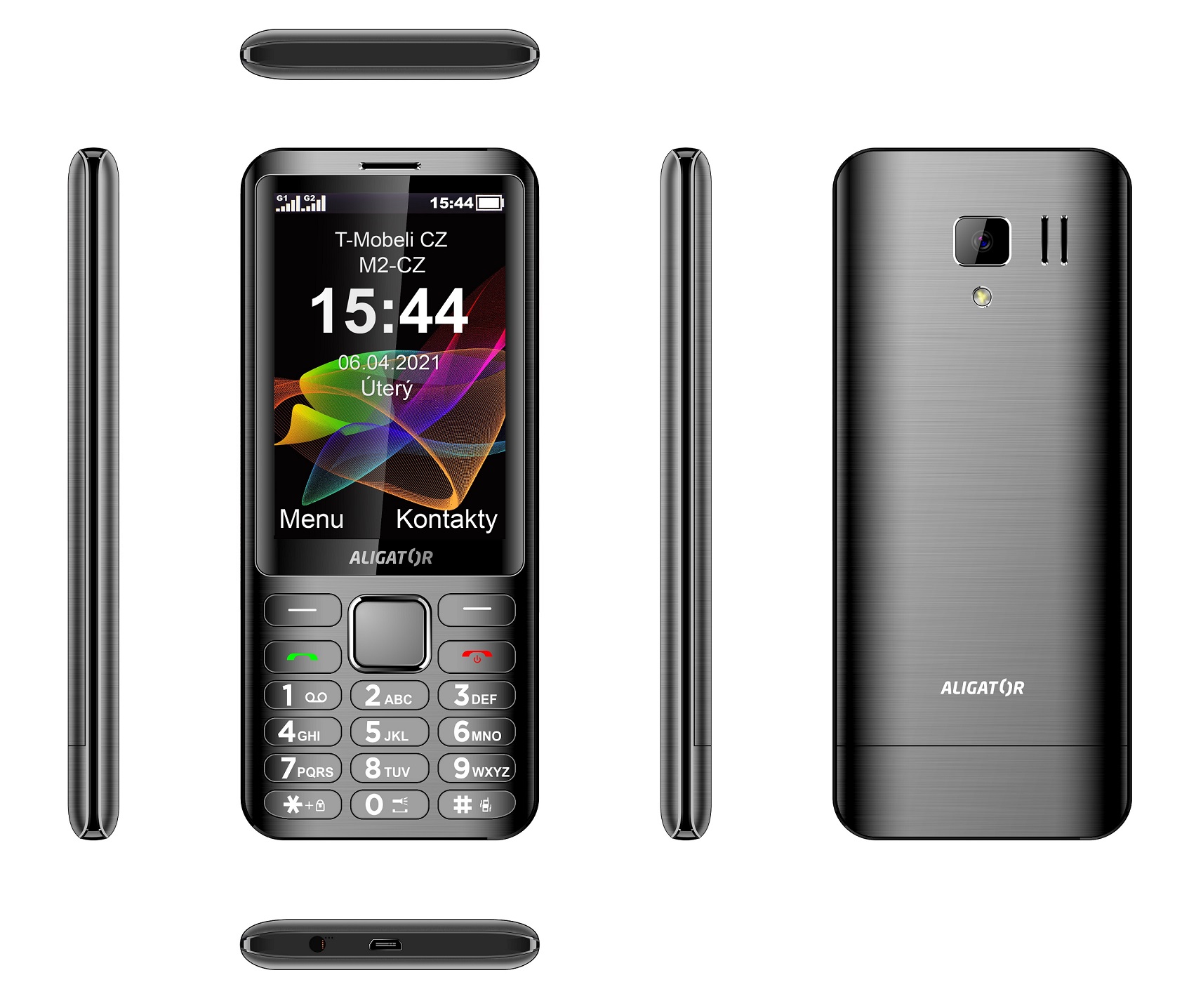 ALIGATOR D950 Dual sim antracit 