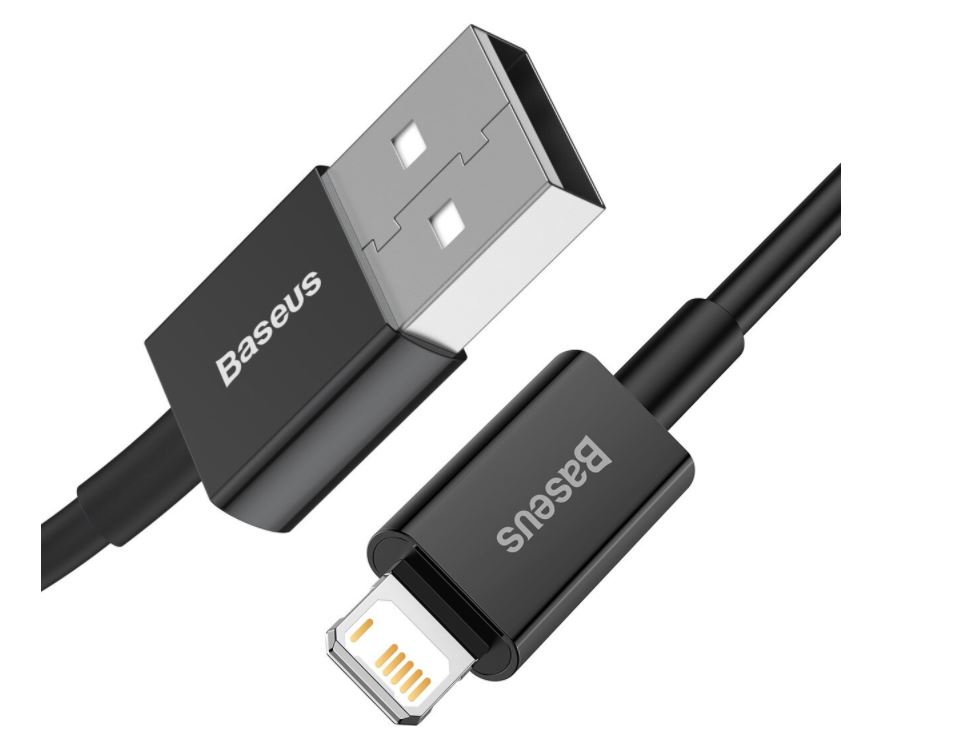 Baseus CALYS-C01 Superior Fast Charging Dátový Kábel USB to Lightning 2.4A 2m Black 