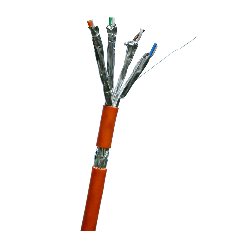 DATACOM S/ FTP drôt CAT7 LSOH 100m oranžový