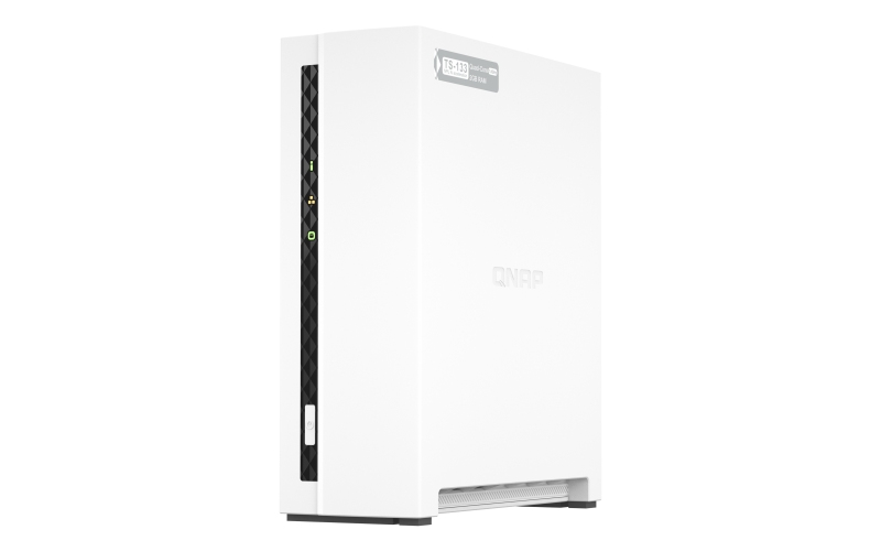 QNAP TS-133 (4core 1, 8 GHz + NPU, 2GB DDR4 RAM, 1x SATA, 1x GbE, 1x USB 2.0, 1x USB 3.2) 