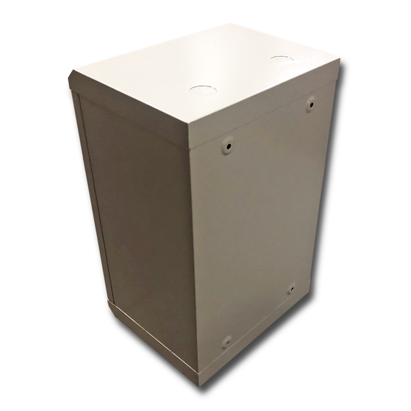 10" rack jednodielny 12U/ 280 DATACOM šedý Skl.dv. 