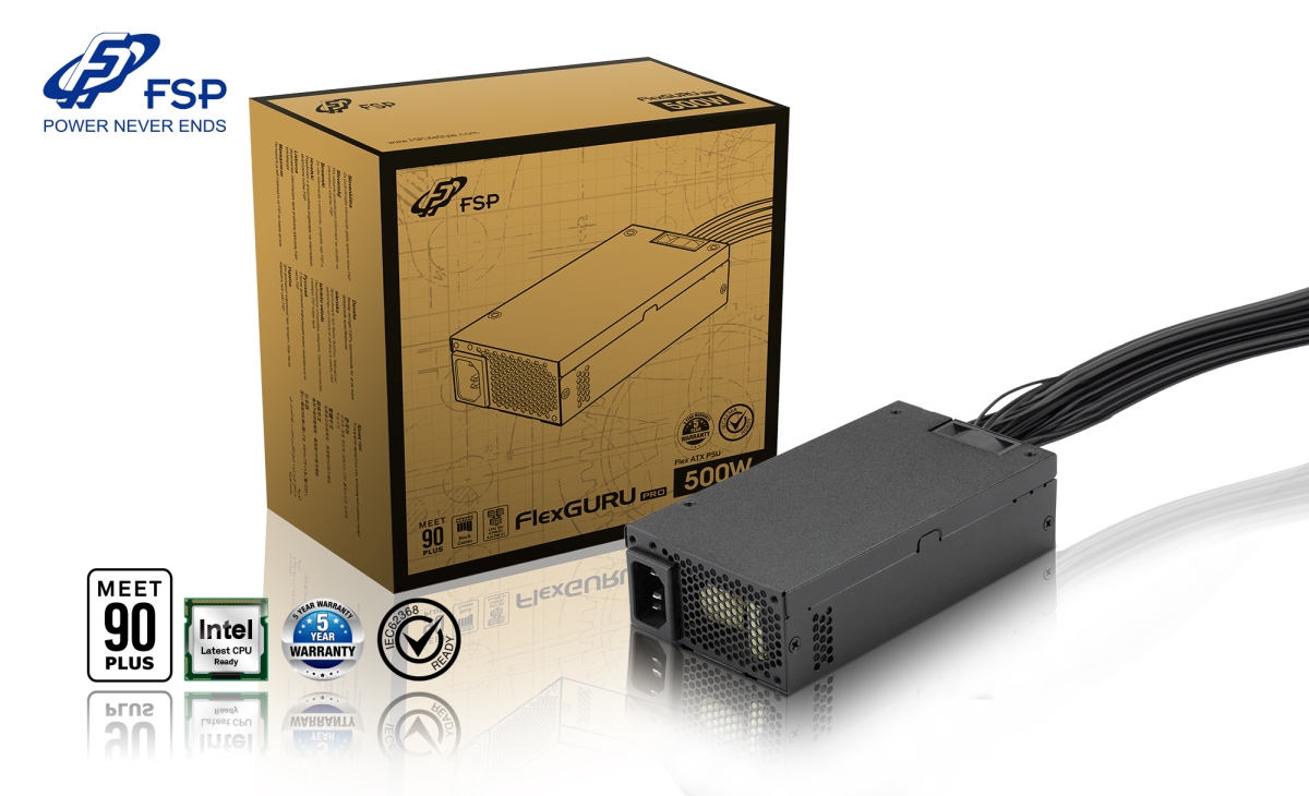 FSP ATX Flex GURU PRO 500/ 500W/ Flex/ 80PLUS Gold/ Retail