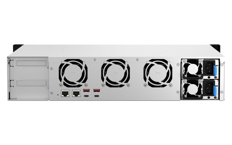 QNAP TS-873AeU-RP-4G (Ryzen 2, 2GHz, 4GB RAM, 8xSATA, 2x2, 5GbE, 1xPCIe, 2xM.2, 2xzdroj, malá hĺbka) 