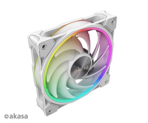 ventilátor Akasa - 12 cm - SOHO AR argb biely 