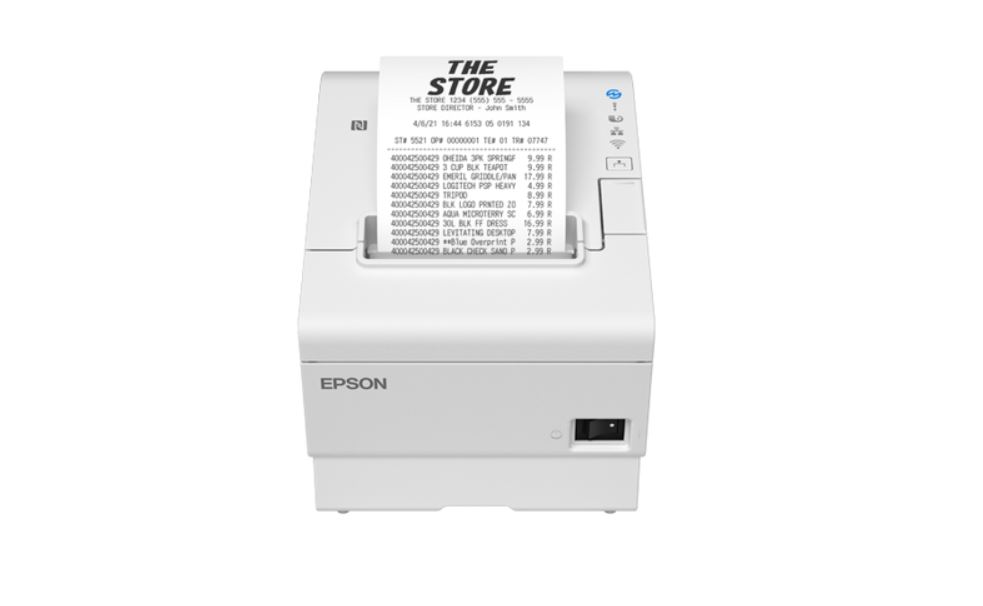 EPSON pokladničná tlačiareň TM-T88VII biela, 2xUSB, Ethernet, fixné rozhranie 