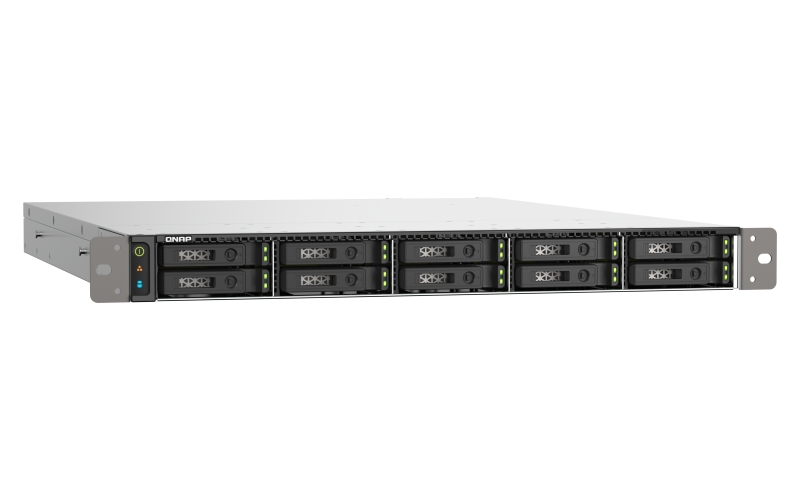 QNAP TS-h1090FU-7302P-128G (AMD EPYC, 128GB ECC RAM, 10x 2, 5" U.2/ SATA, 2x PCIe, 2x 2, 5GbE, 2x25GbE) 