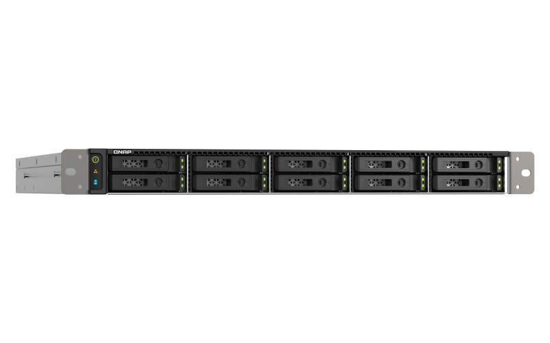 QNAP TS-h1090FU-7232P-64G (AMD EPYC, 64GB ECC RAM, 10x 2, 5" U.2/ SATA, 2x PCIe, 2x 2, 5GbE, 2x 25GbE) 