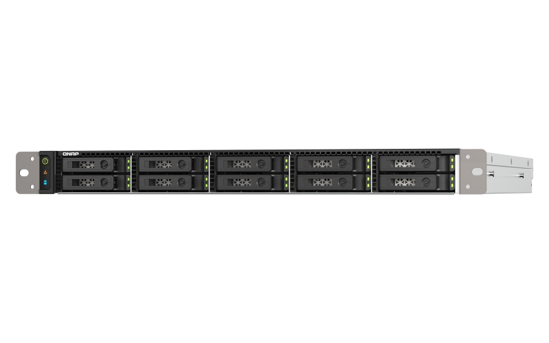 QNAP TS-h1090FU-7232P-64G (AMD EPYC, 64GB ECC RAM, 10x 2, 5" U.2/ SATA, 2x PCIe, 2x 2, 5GbE, 2x 25GbE) 