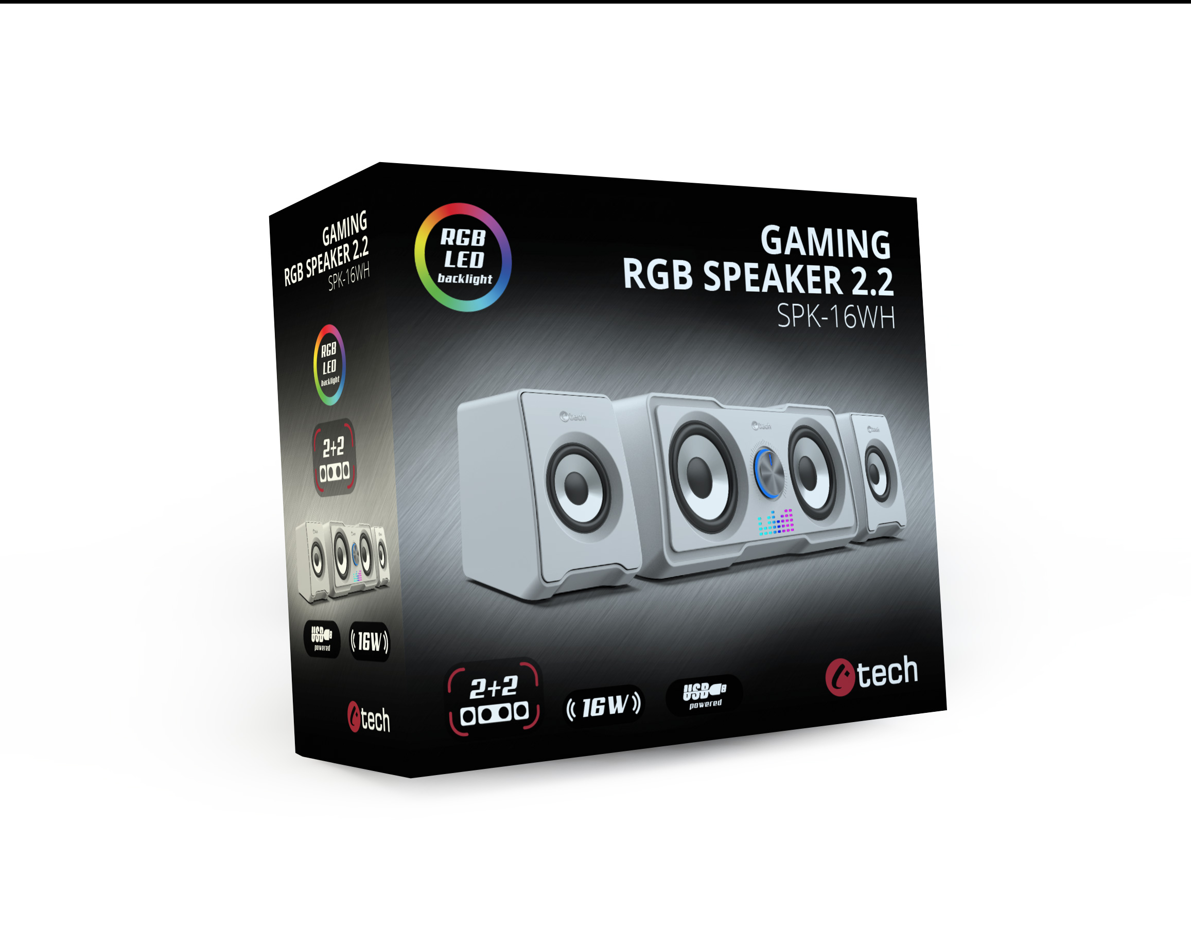 C-tech SPK-16WH/ 2.2/ 16W/ Biela 