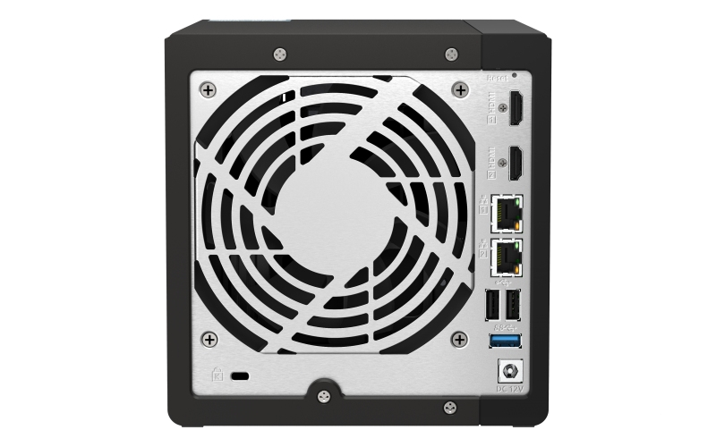 QNAP TS-453E-8G (4core 2, 6GHz, 8GB RAM, 4x SATA, 2x M.2 NVM slot, 2x HDMI 4K, 2x 2, 5GbE, 4x USB) 