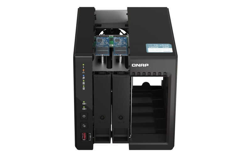 QNAP TS-253E-8G (4core 2, 6GHz, 8GB RAM, 2x SATA, 2x M.2 NVM slot, 2x HDMI 4K, 2x 2, 5GbE, 4x USB) 