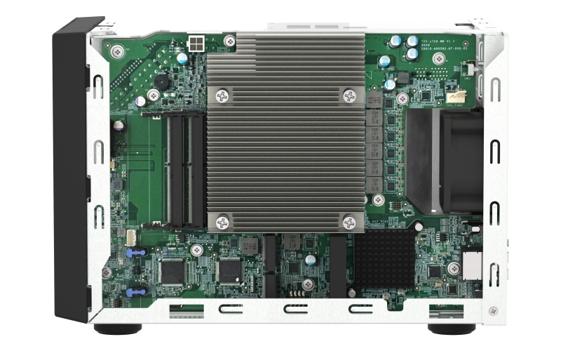QNAP TVS-h474-PT-8G (2core 3, 7 GHz, ZFS, 8 GB RAM, 4x SATA, 2x M.2 NVMe, 2x PCIe, 2x 2, 5GbE, 1x HDMI) 