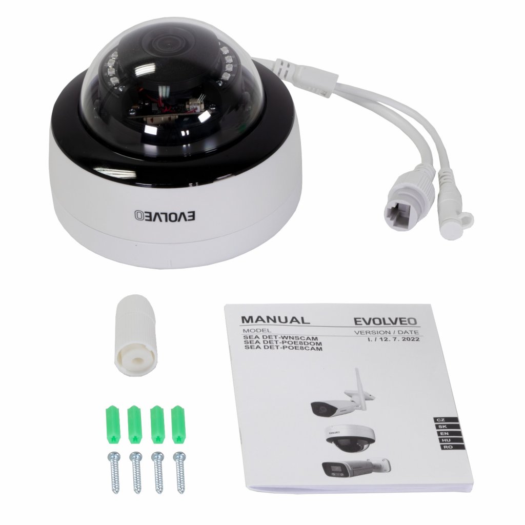 EVOLVEO Detective POE8 SMART, kamera antivandal POE/ IP 