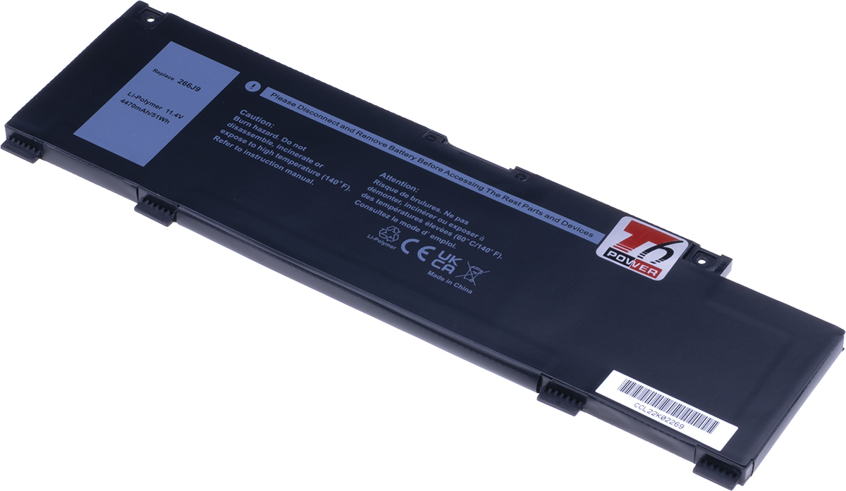 Batéria T6 Power pre Dell G3 15 3500, 3590, G5 15 5500, Inspiron 14 5490, 4470mAh, 51Wh, 3cell