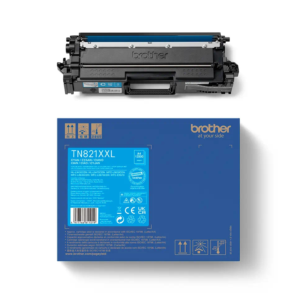 Brother TN-821XXLC, toner cyan, 12 000 str. 