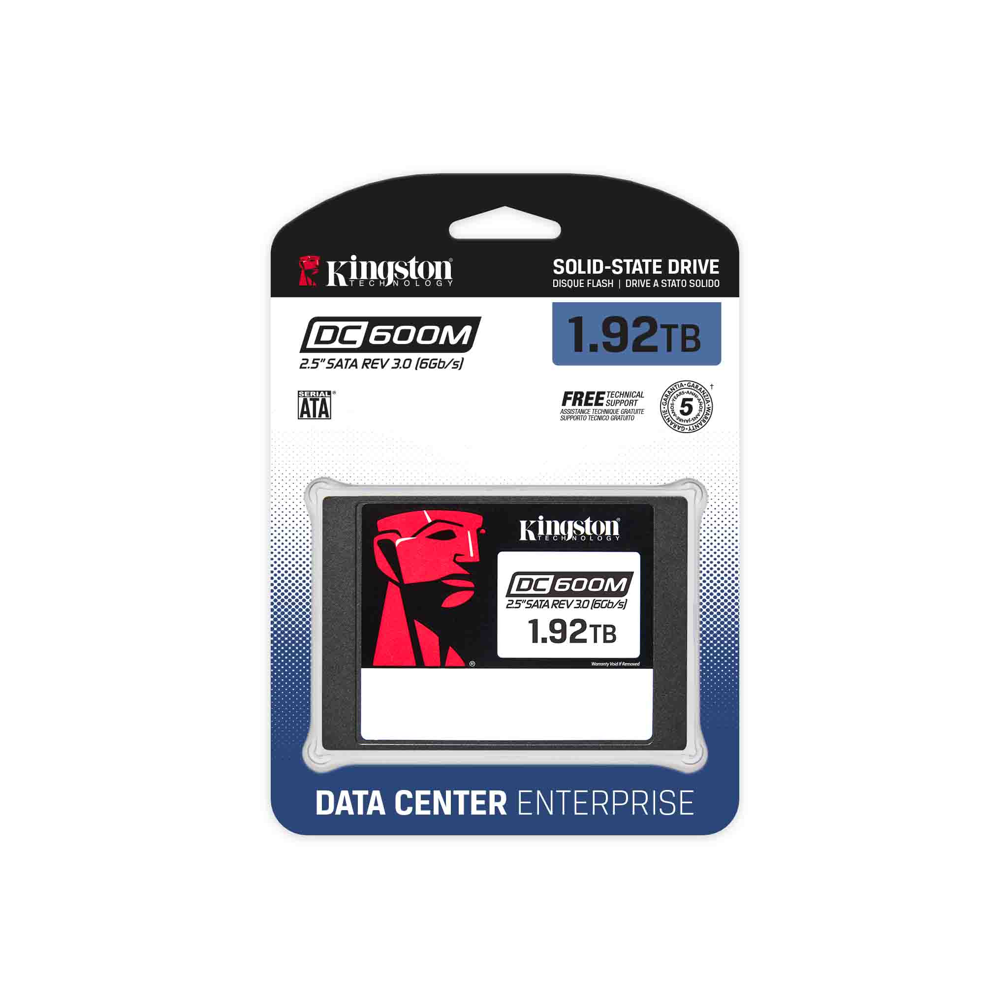 Kingston DC600M/ 1, 9TB/ SSD/ 2.5"/ SATA/ 5R 