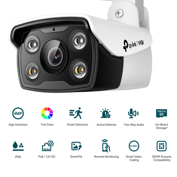 VIGI C340(6mm) 4MP Outdoor farebná Bullet Net Cam 