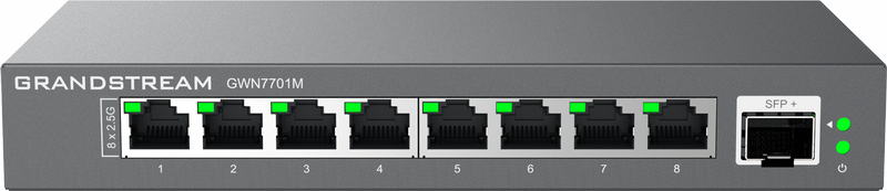 Grandstream GWN7701M Unmanaged Network Switch 8x2, 5Gb portov / 1 SFP+ 