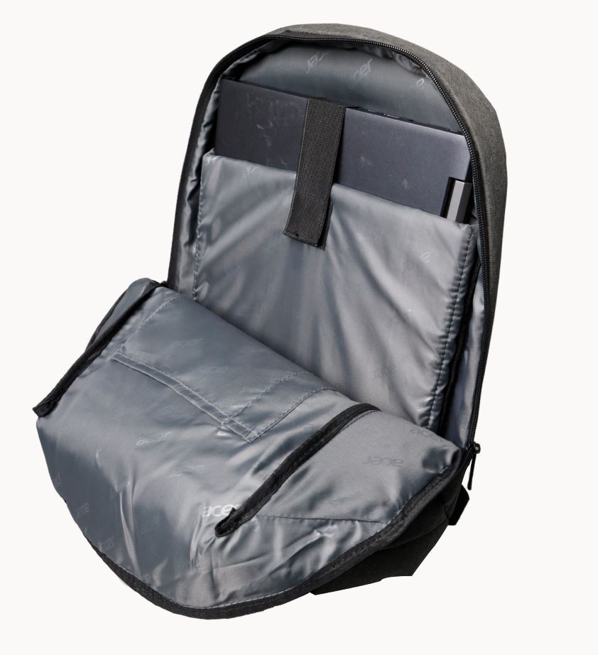 Acer urban backpack, grey & green, 15.6 