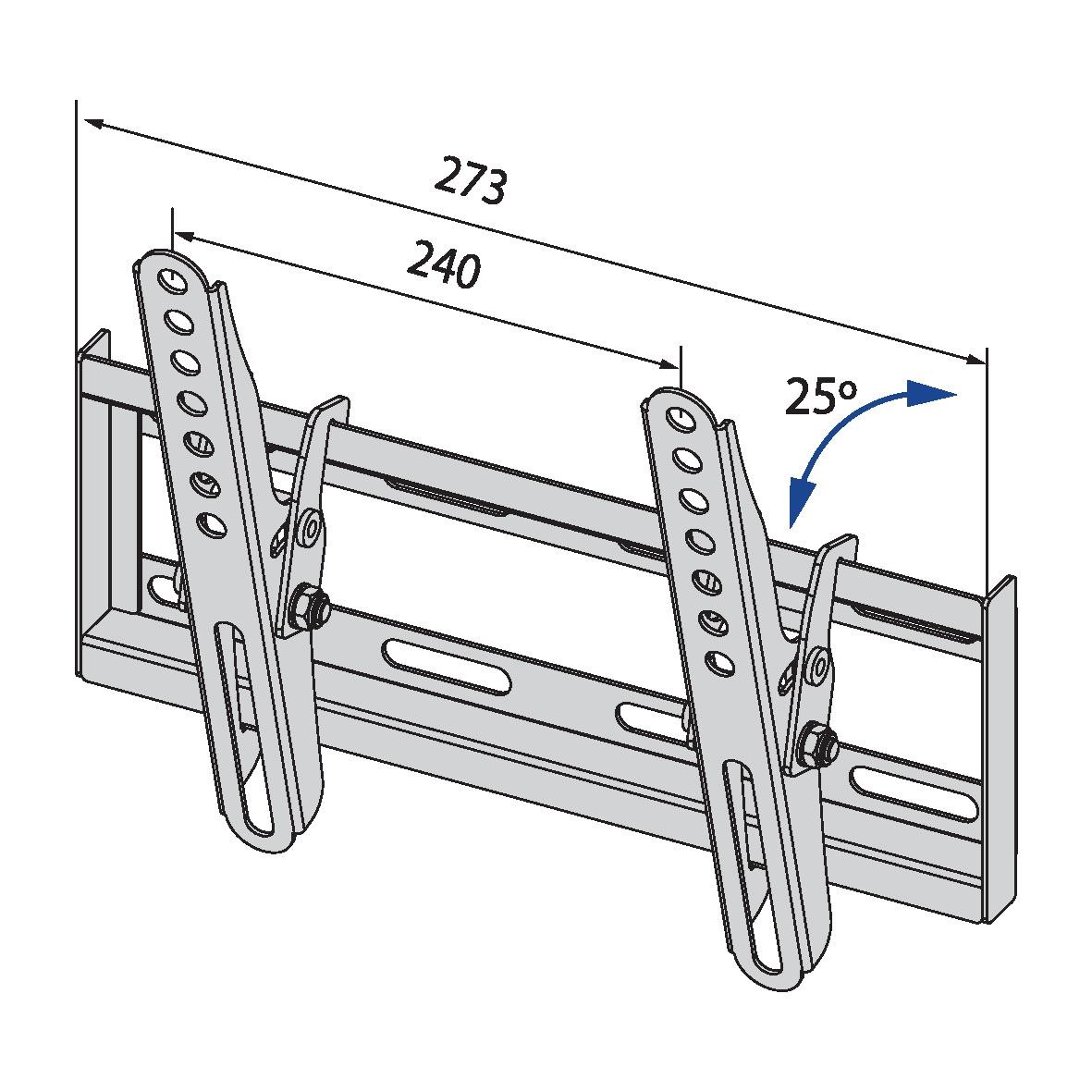 TB TV wall mount TB-251 až 42", 20kg max VESA 200x200 