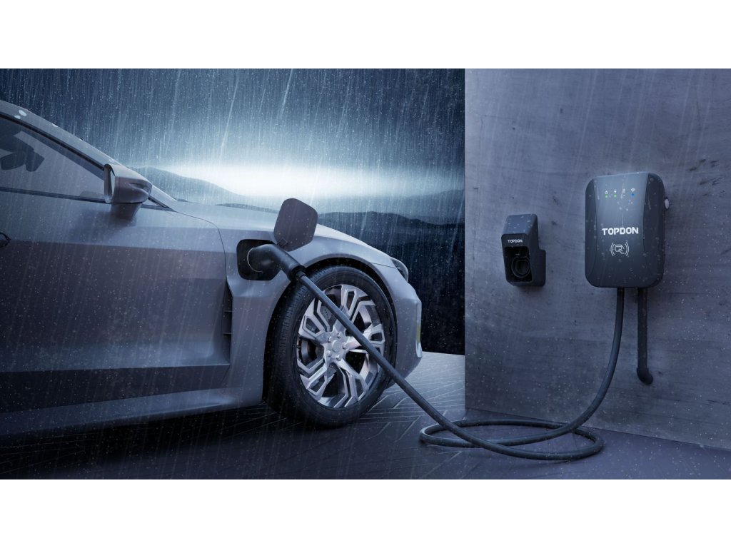TOPDON PulseQ AC Home - 11kW/ konektor IEC62196-2 Typ/ aplikácia/ LED ukazovateľ/ IP65 a IK10/ 7, 5m 
