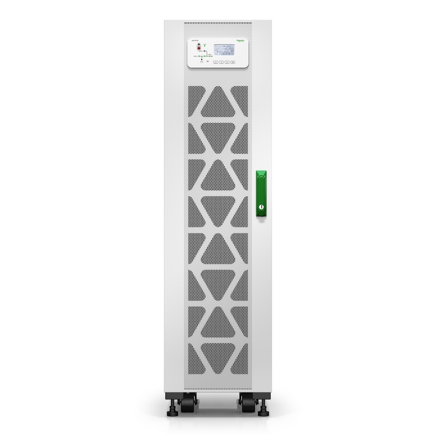 Easy UPS 3S 10 kVA 400V 3:3 UPS, 2 vnútorné 7Ah modulárne batérie strings, expandable to 3 