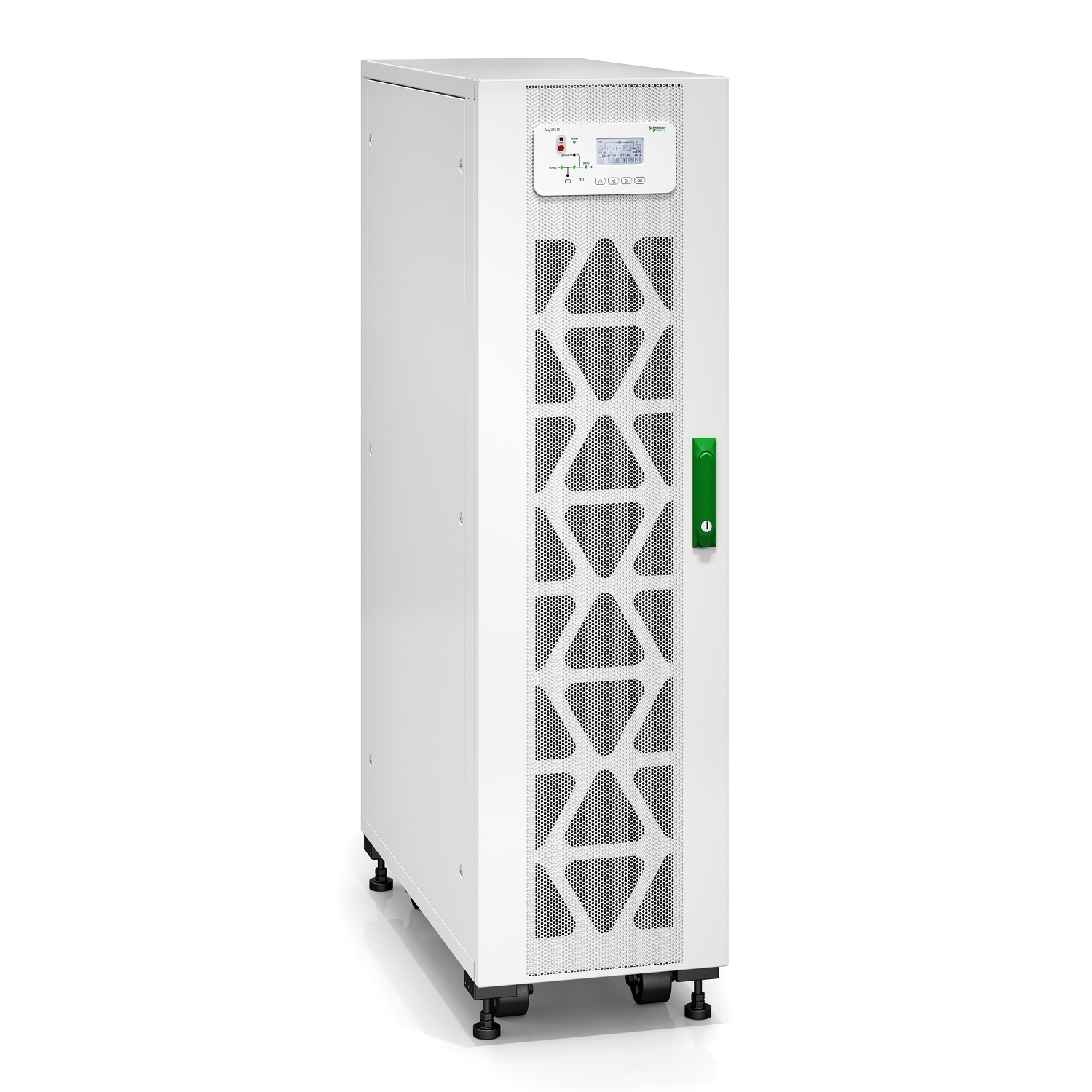 Easy UPS 3S 10 kVA 400V 3:3 UPS, 2 vnútorné 7Ah modulárne batérie strings, expandable to 3 