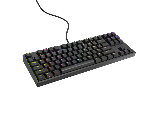 Genesis herná mechanická klávesnica THOR 404/ RGB/ Khail Box Brown/ Drôtová USB/ US layout/ Čierna 