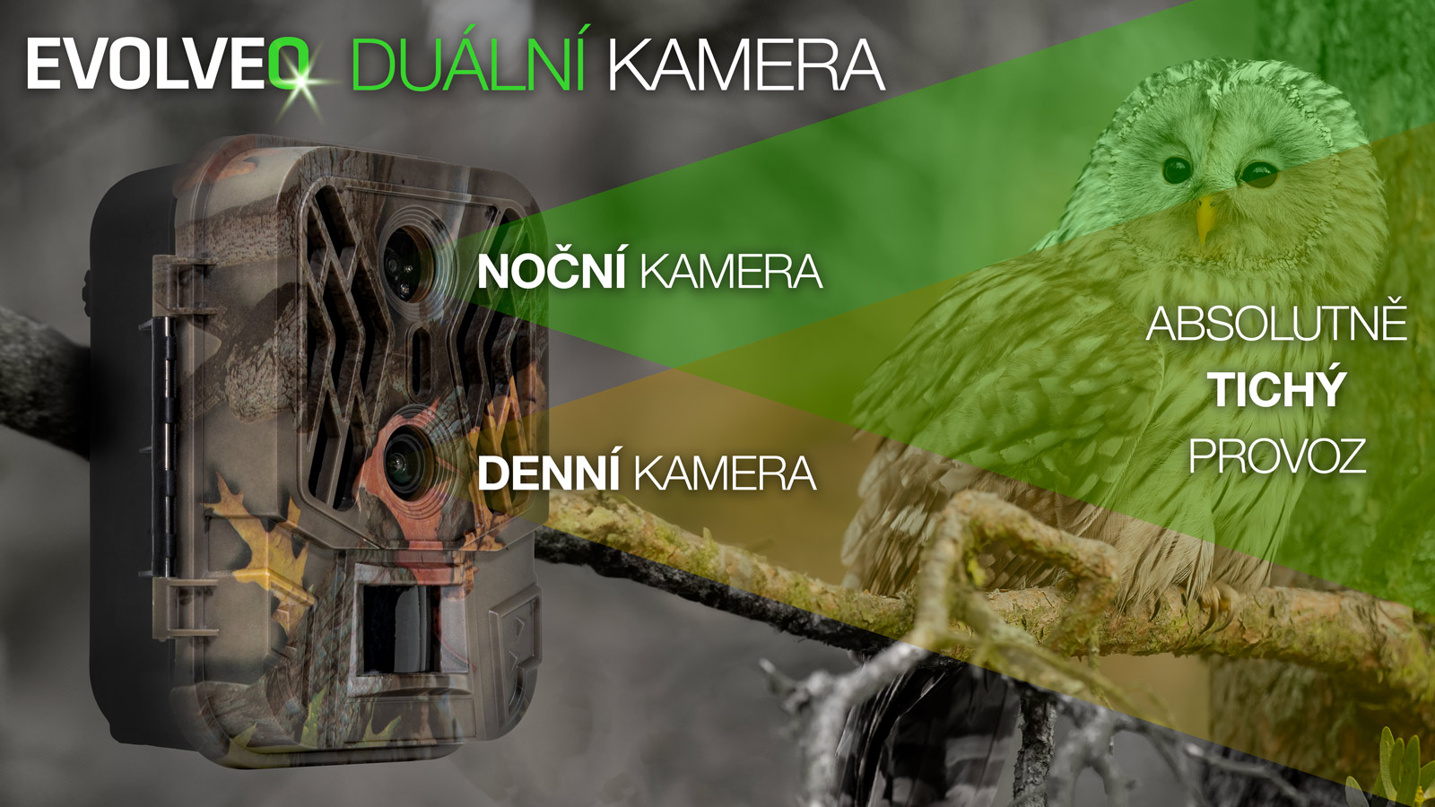 EVOLVEO StrongVision DUAL A, fotopasca & časozberná kamera, dual kamera 