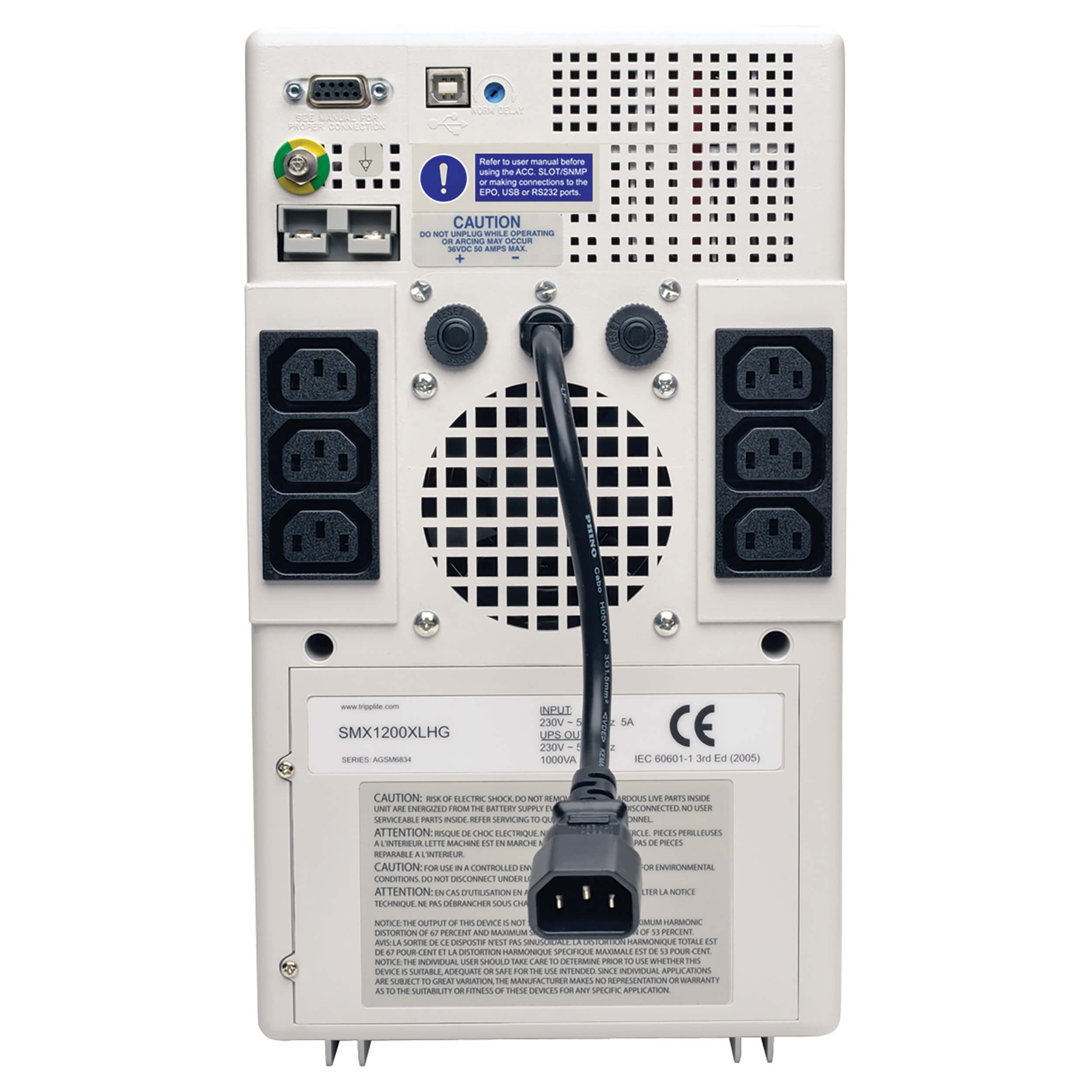 UPS Line-interactive pre zdravotníctvo, SmartPro 230V, 700VA, 450W, 6 zásuviek, USB, DB9, izol.trafo 