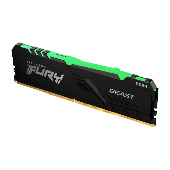 Kingston FURY Beast/ DDR4/ 32GB/ 3200MHz/ CL16/ 4x8GB/ RGB/ Black 